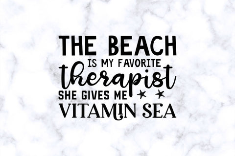 The beach is my favorite therapist SVG SVG Regulrcrative 