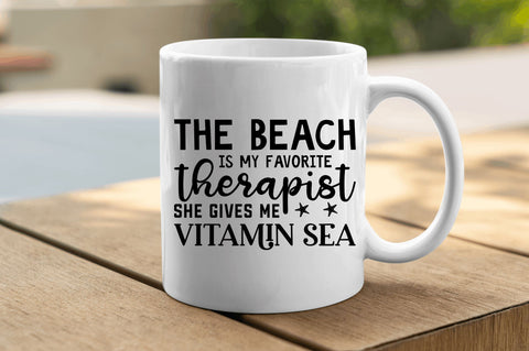 The beach is my favorite therapist SVG SVG Regulrcrative 