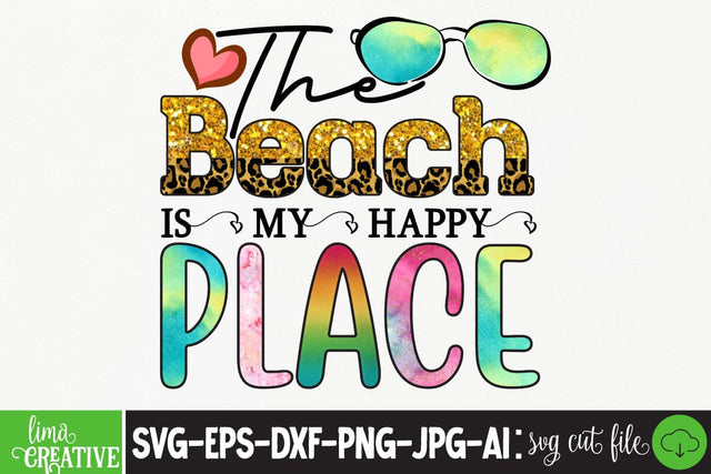 The Beach is My Happy Place Sublimation PNG, Sublimation PNG,Summer Sublimation PNG, Sublimation Design, T-shirt Design, Summer Sublimation Qutest Sublimation Insomnia Std 