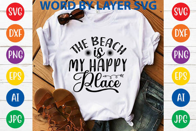 The Beach Is My Happy Place SVG Design SVG Rafiqul20606 