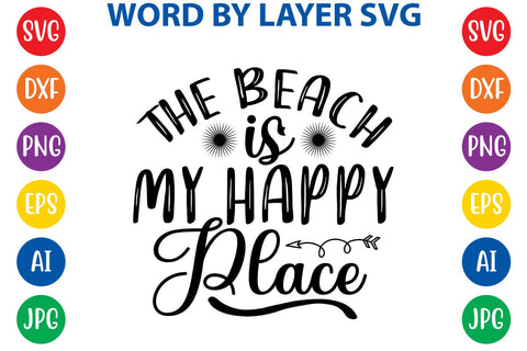 The Beach Is My Happy Place SVG Design SVG Rafiqul20606 