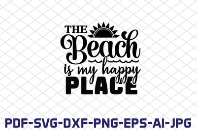 the beach is my happy place SVG farhad farhad 
