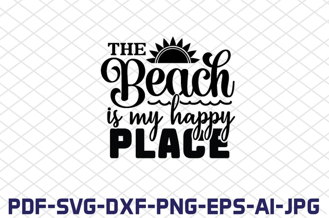 the beach is my happy place SVG farhad farhad 