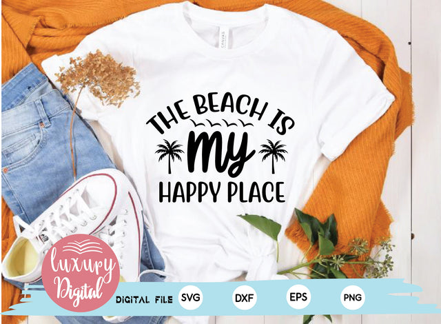 The beach is my happy place SVG md faruk hossain 
