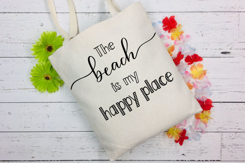 The Beach is My Happy Place SVG - Summer SVG - Beach SVG SVG Stacy's Digital Designs 