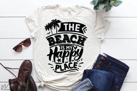 The beach is my happy place svg, Summer svg, Summer t shirt svg, Vacation Svg, Ocean Svg Svg, Beach Svg, Beach t shirt svg, Summer mug svg, Beach time svg, Summer vibes svg, Hello summer svg, Lake time SVG Isabella Machell 