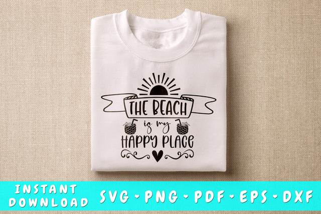The Beach Is My Happy Place SVG SVG HappyDesignStudio 