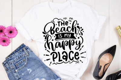 The Beach Is My Happy Place SVG SVG Ikonart Design Shop 