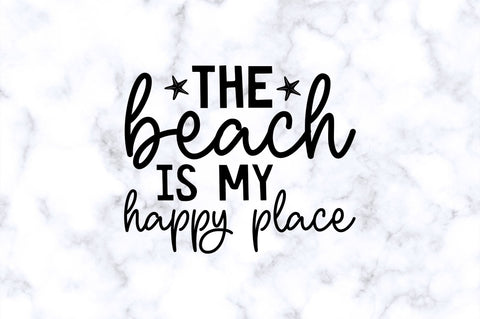 The beach is my happy place SVG SVG Regulrcrative 