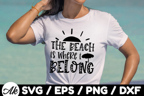 The beach is where belong svg SVG akazaddesign 