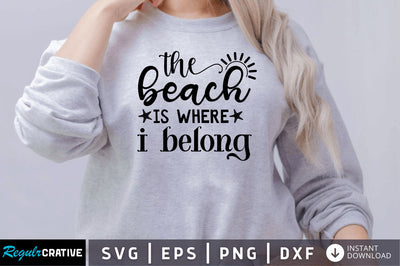 The beach is where i belong SVG SVG Regulrcrative 