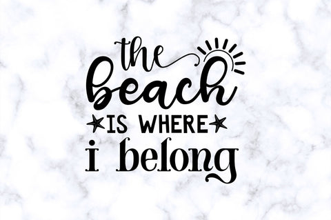 The beach is where i belong SVG SVG Regulrcrative 