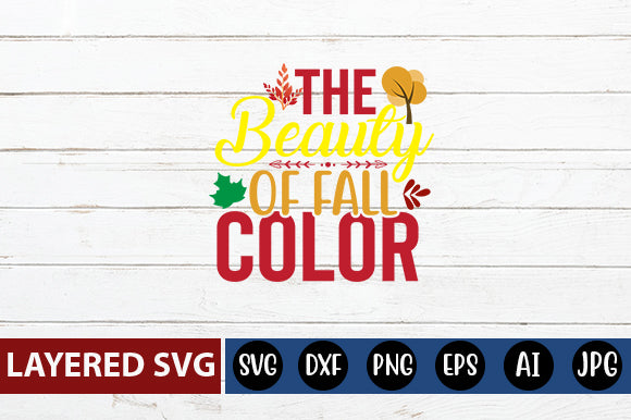 the beauty of fall color svg cute file SVG Blessedprint 