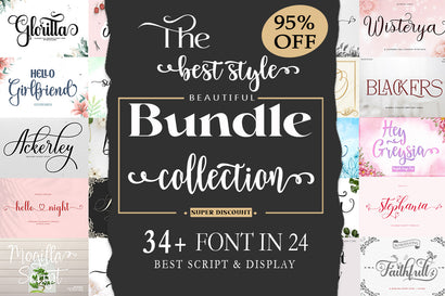 The Best Collection Bundle Font Black Studio 