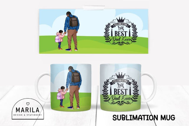 The best dad ever Mug Sublimation Design / dad Mug Design #29 Sublimation Marilakits 