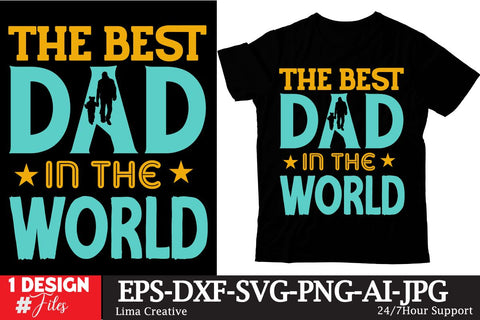 The Best Dad In The World SVG Cute File, Father's Day retro T-shirt Design, Dad Sublimation PNG, Father's Day Retro Vintage T-shirt Design, Father's Day Clip Art,Dad SVG Bundle SVG Insomnia Std 