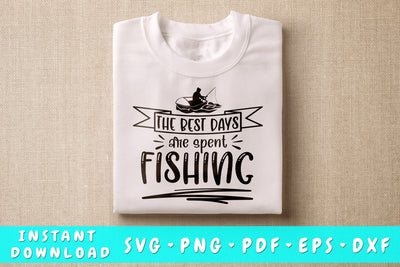 The Best Days Are Made Fishing SVG SVG HappyDesignStudio 