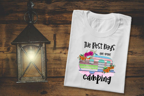 The Best Days are Spent Camping Sublimation Design Sublimation Happy Printables Club 
