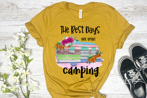 The Best Days are Spent Camping Sublimation Design Sublimation Happy Printables Club 