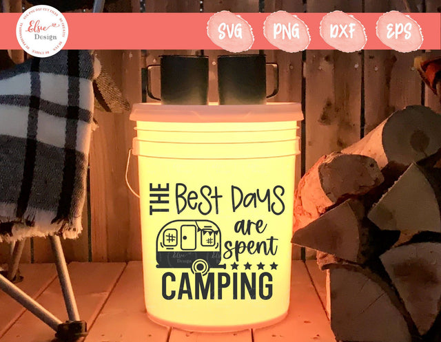The Best Days Are Spent Camping SVG - SVG, PNG, DXF, EPS SVG Elsie Loves Design 