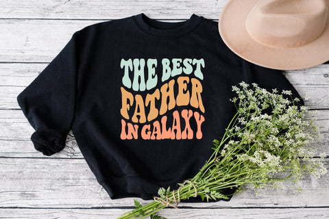 The Best Father in galaxy Svg, Best Dad Svg, Father's Day Svg, Retro Father's Day Svg, Groovy Father's, Cricut File SVG Fauz 