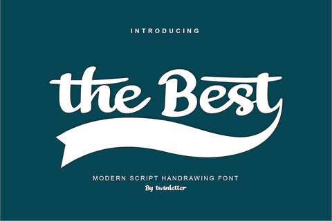 The Best Font twinletter 