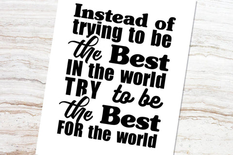 The Best for the world SVG SVG VectorSVGdesign 