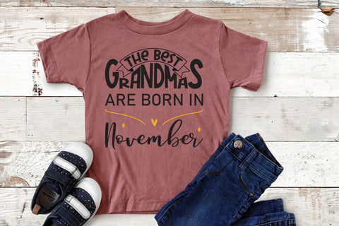 The best grandmas are born in November design SVG Natasha Prando 