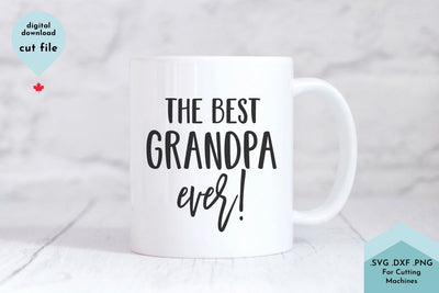 The Best Grandpa Ever SVG Cut File SVG Lettershapes 