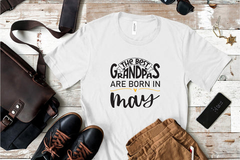 The best grandpas are born in May design SVG Natasha Prando 