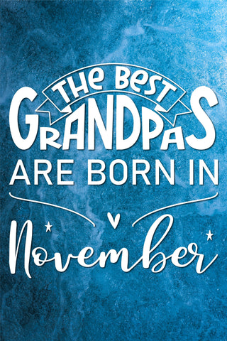 The best grandpas are born in November design SVG Natasha Prando 