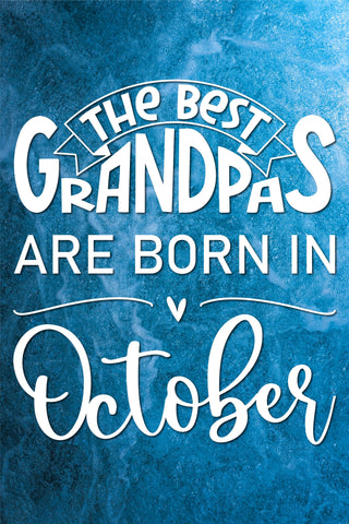 The best grandpas are born in October design SVG Natasha Prando 