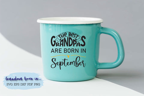 The best grandpas are born in September design SVG Natasha Prando 