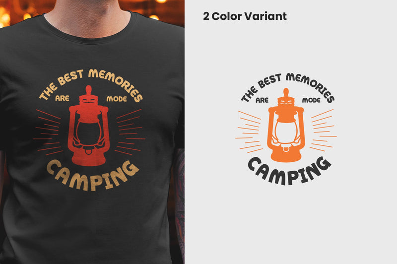 the best memories are made around the campfire T-shirt Design SVG futivesvg 