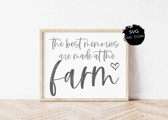 The Best Memories Are Made At The Farm Svg, This Is Us Svg, Farmhouse Sign Svg, Rustic Sign Svg, Welcome Farm Svg SVG MaiamiiiSVG 
