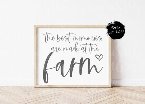 The Best Memories Are Made At The Farm Svg, This Is Us Svg, Farmhouse Sign Svg, Rustic Sign Svg, Welcome Farm Svg SVG MaiamiiiSVG 