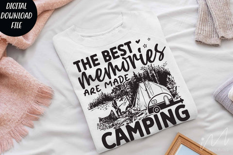 The best memories are made camping svg, camp svg, camping t shirt, happy camper t shirt, cut files, family trip svg SVG Isabella Machell 
