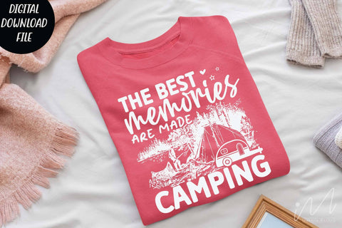 The best memories are made camping svg, camp svg, camping t shirt, happy camper t shirt, cut files, family trip svg SVG Isabella Machell 