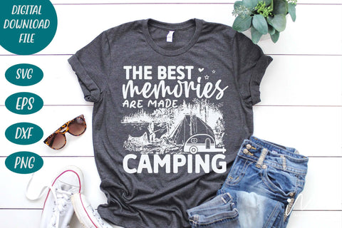 The best memories are made camping svg, camp svg, camping t shirt, happy camper t shirt, cut files, family trip svg SVG Isabella Machell 