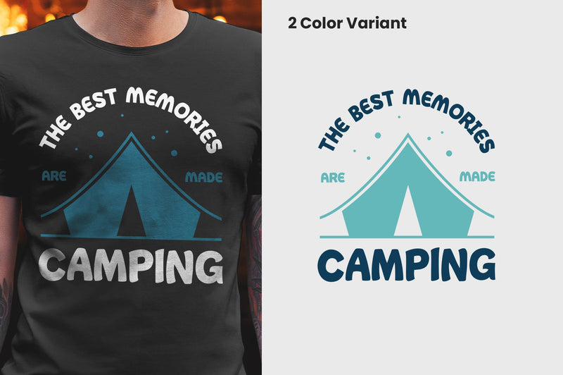 the best memories are made camping T-shirt Design SVG futivesvg 