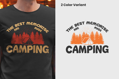 the best memories are made camping T-shirt Design SVG futivesvg 