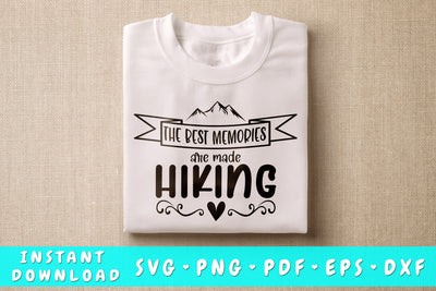 The Best Memories Are Made Hiking SVG SVG HappyDesignStudio 
