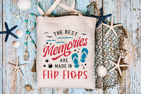 The Best Memories Are Made in Flip Flops Summer SVG SVG Hippo Creations 