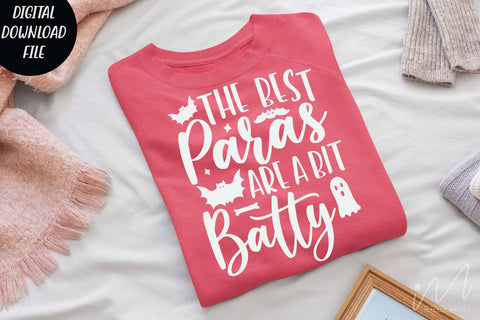 The Best paras are a Bit Batty Svg, Halloween para t shirt, Para teacher svg, T-shirt cut files, Batty Svg, Funny teacher cricut, fall Svg SVG Isabella Machell 