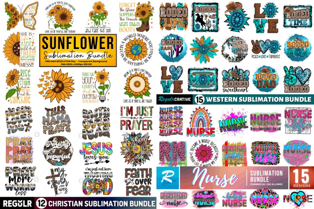 The Best Seller Sublimation Big Bundle - So Fontsy