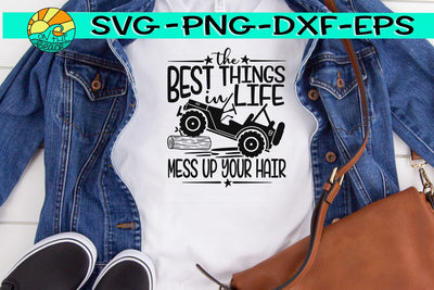 The Best Things In Life - Mess Up Your Hair - Truck - SVG PNG EPS DXF SVG On the Beach Boutique 