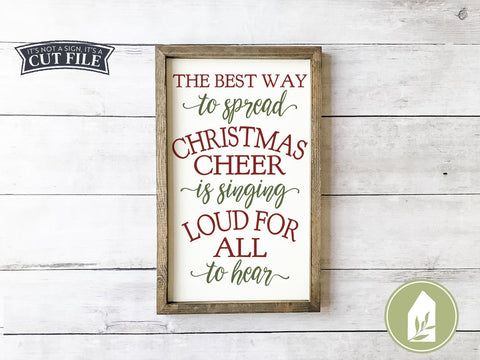 The Best Way to Spread Christmas Cheer SVG | Christmas SVG | Farmhouse Sign Design SVG LilleJuniper 