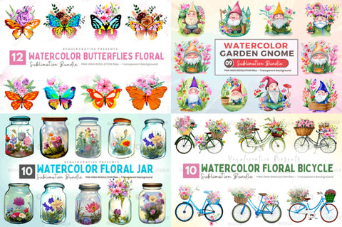 The Biggest Watercolor Big Bundle Sublimation Regulrcrative 