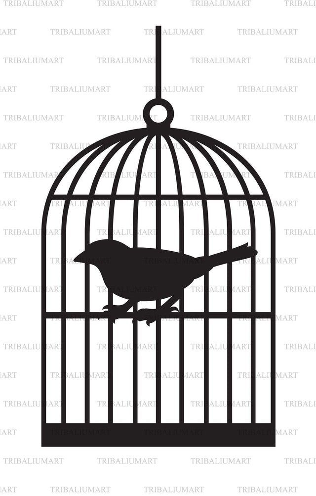 The bird in the cage SVG TribaliumArtSF 