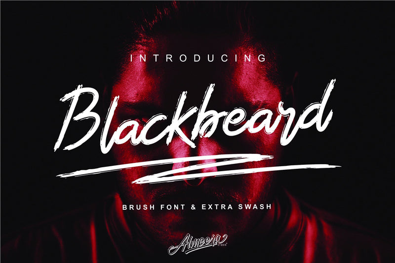 The Blackbeard | Brush Font - So Fontsy